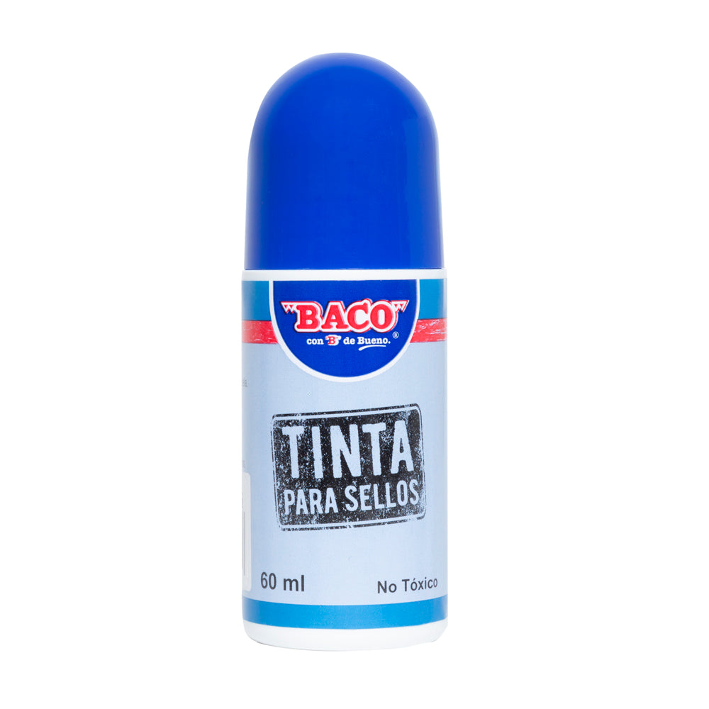 Tinta Para Sellos | Azul | BACO | Caja con 12 piezas