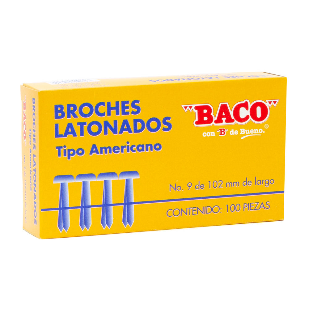 Broche Americano | BA-9 | BACO | Caja con 100 piezas