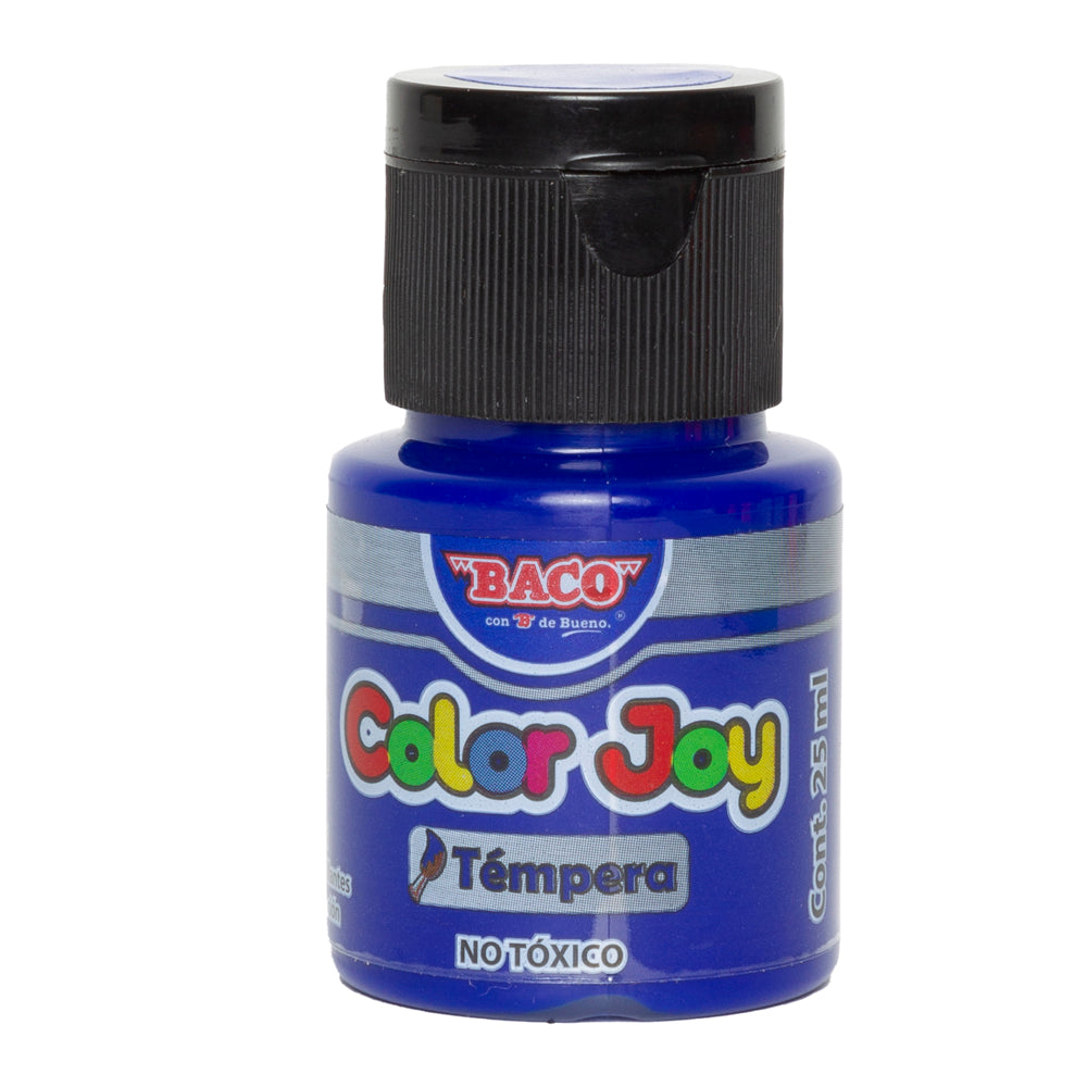 Pintura Témpera | Color Joy 66 Azul Ultramar | BACO | 10 cajas con 10 frascos