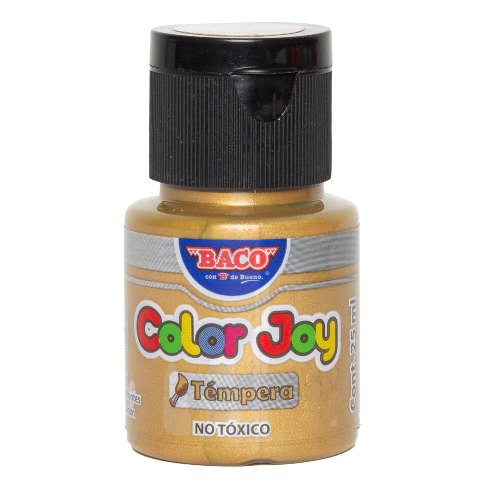 Pintura Témpera | Color Joy 69 Oro Pálido | BACO | 10 frascos de 25 ml