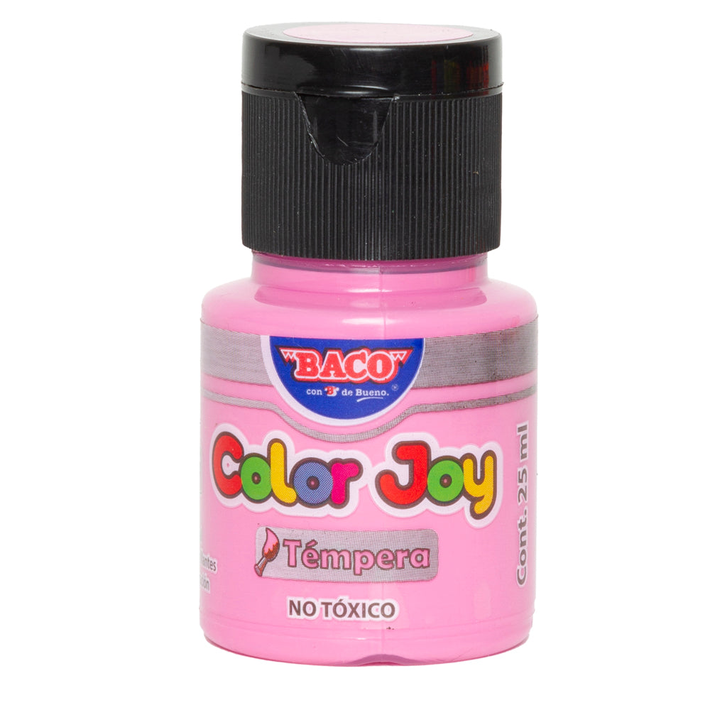Pintura Témpera | Color Joy 82 Rosa Pastel | BACO | 10 frascos de 25 ml