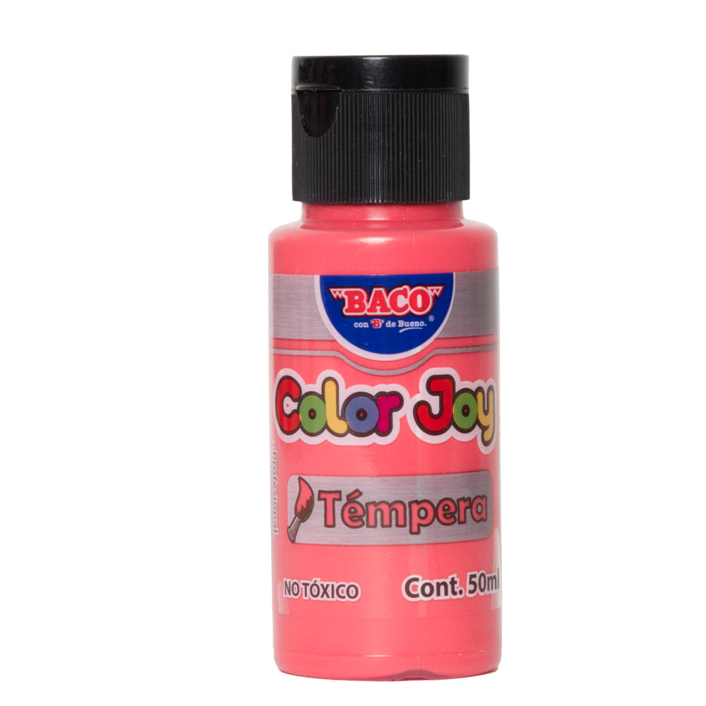 Pintura Témpera | Color Joy 59 Rosa Mexicano | BACO | 10 frascos de 50 ml c/u