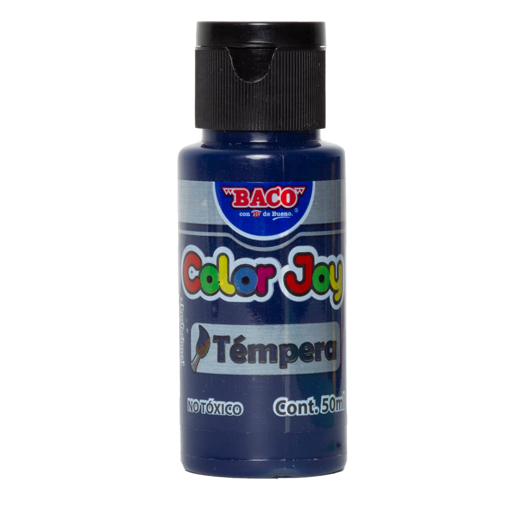 Pintura Témpera | Color Joy 67 Azul Prusia | BACO | 10 frascos de 50 ml c/u