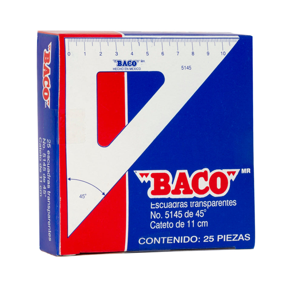 Escuadra | E-5145 | BACO | Caja con 25 piezas