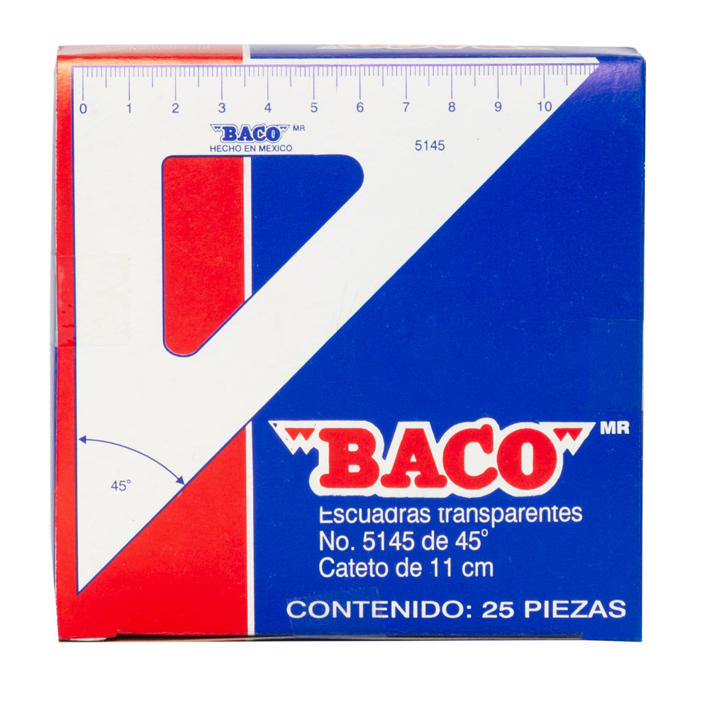 Escuadra | E-5145 | BACO | Caja con 25 piezas