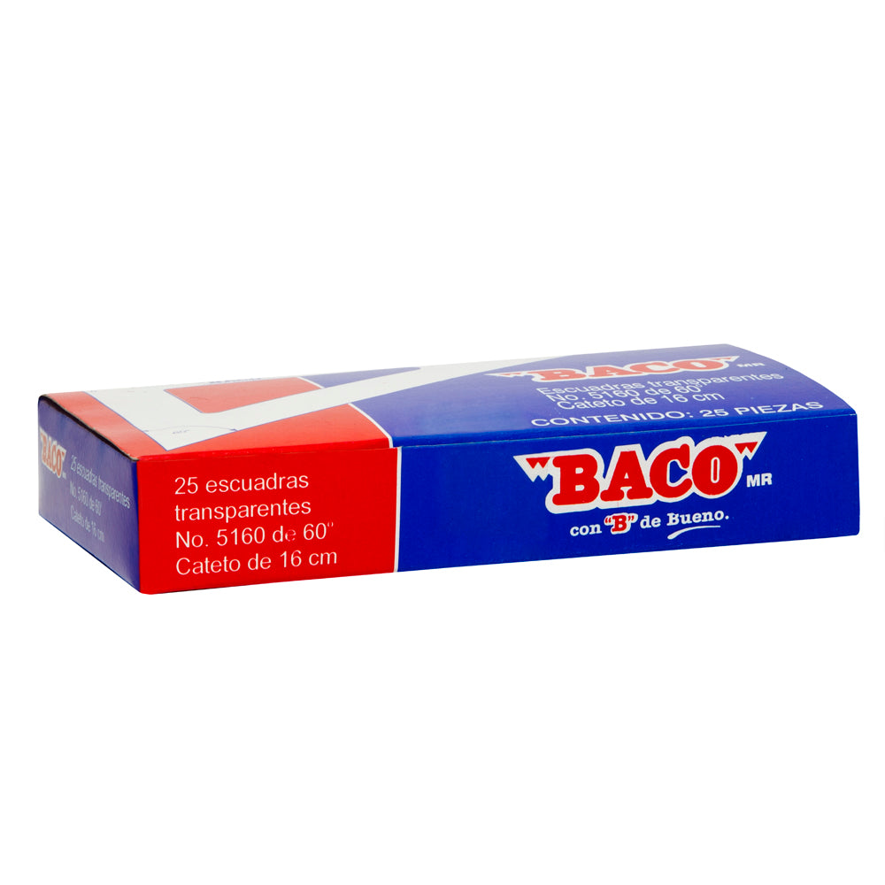 Escuadra | E-5160 | BACO | Caja con 25 piezas