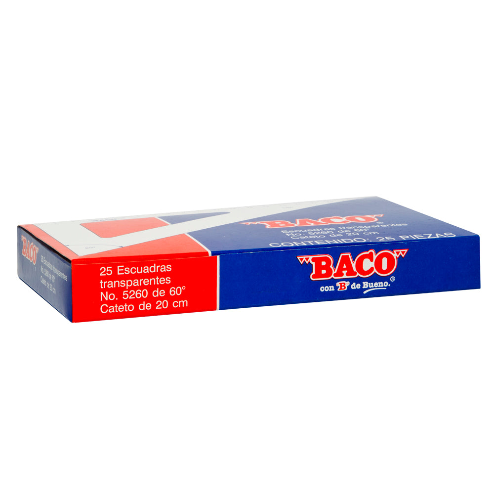 Escuadra | E-5260 | BACO | Caja con 25 piezas