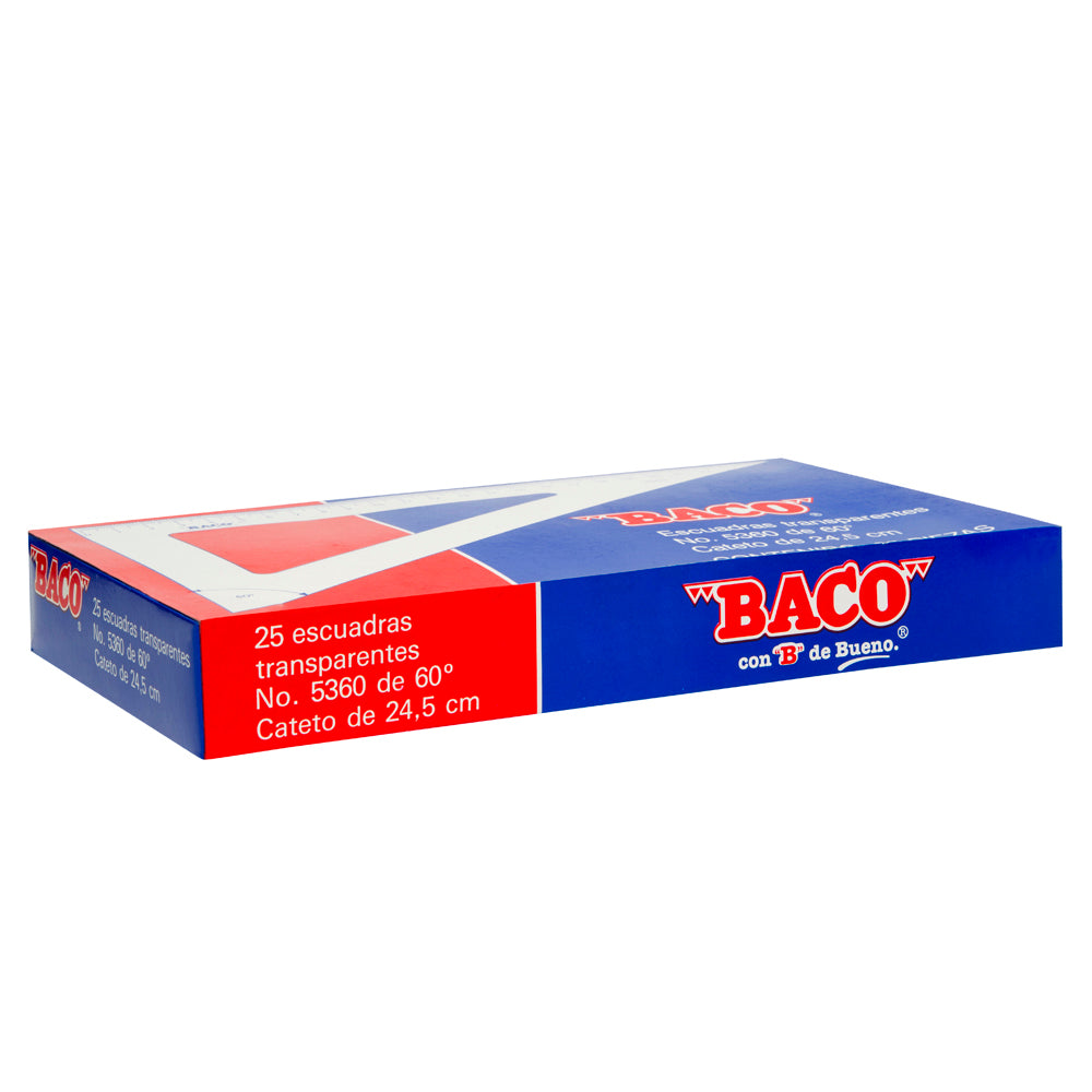 Escuadra | E-5360 | BACO | Caja con 25 piezas
