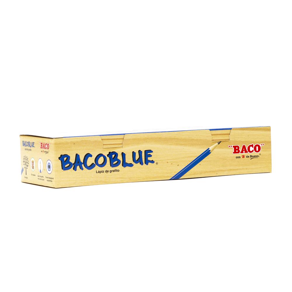 Lápiz de Grafito | Bacoblue | HB/2 | BACO | Azul | 50 pzas