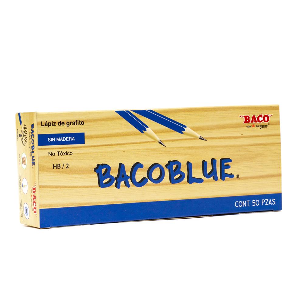 Lápiz de Grafito | Bacoblue | HB/2 | BACO | Azul | 50 pzas