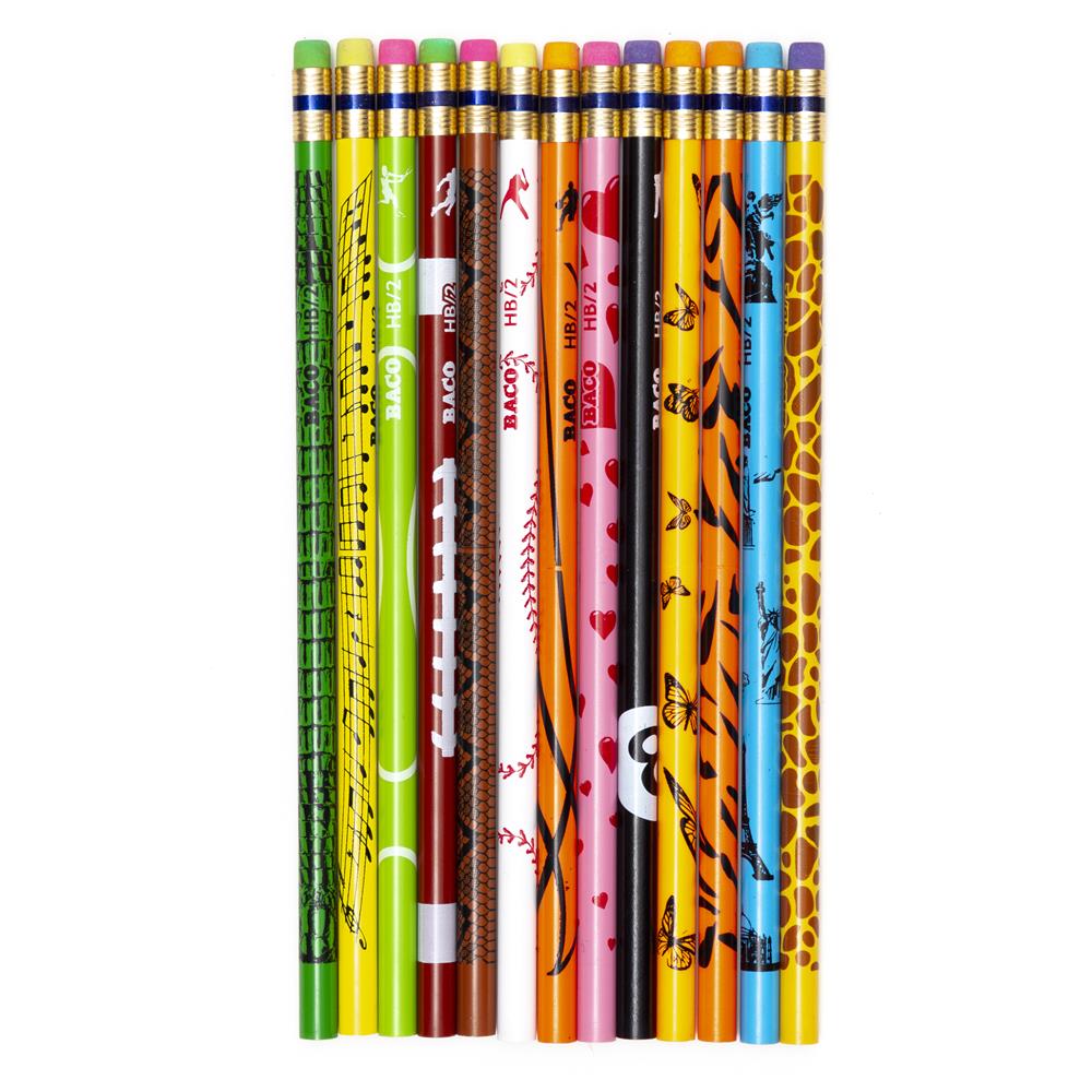 Lápiz de Grafito Decorado | Bacomix | BACO | 30 Piezas