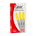 Marcador Tatoo Punto Fino BACO Amarillo 6 pzas