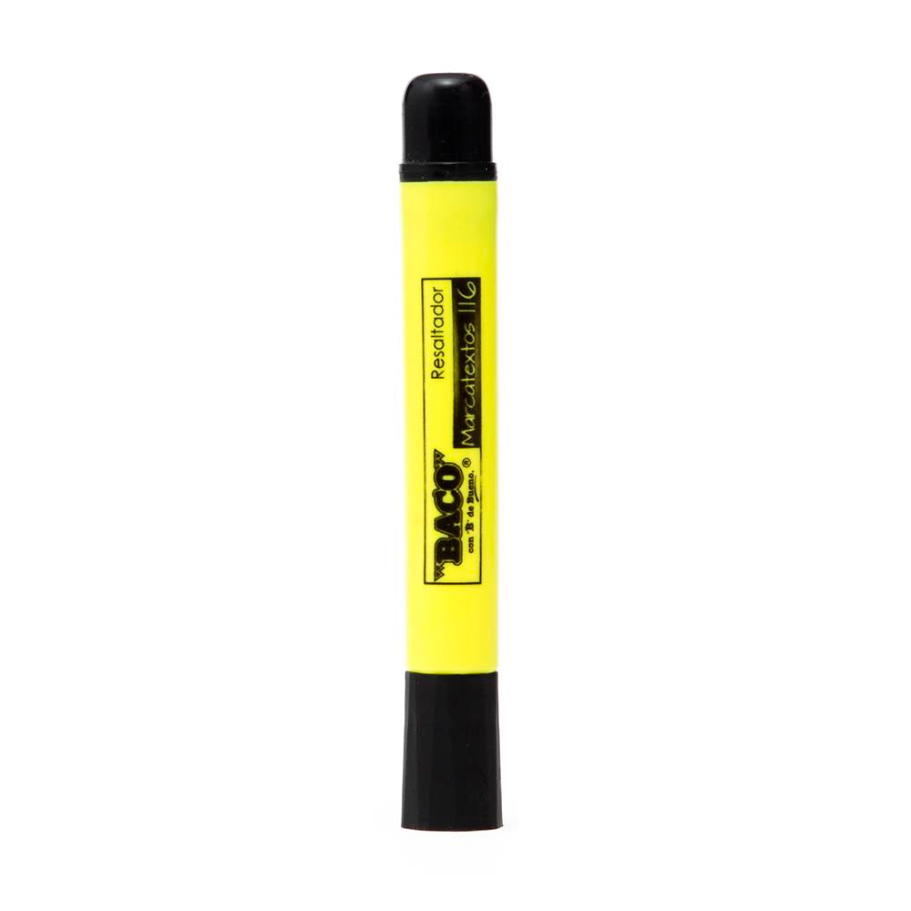 Marcatextos Twin Tip 116 | Amarillo | BACO | Caja con 50 pzas