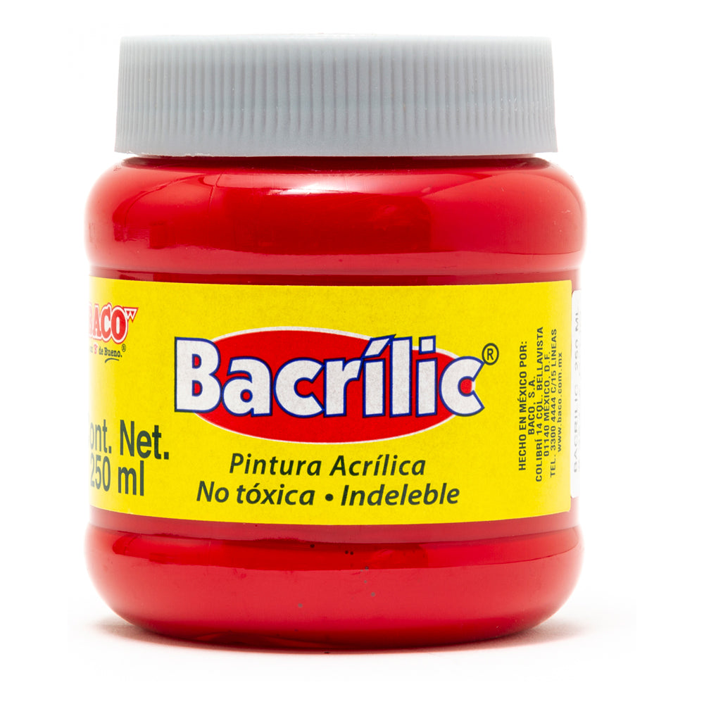 Pintura Acrílica | Bacrilic 354-A Rojo | BACO | 250ml