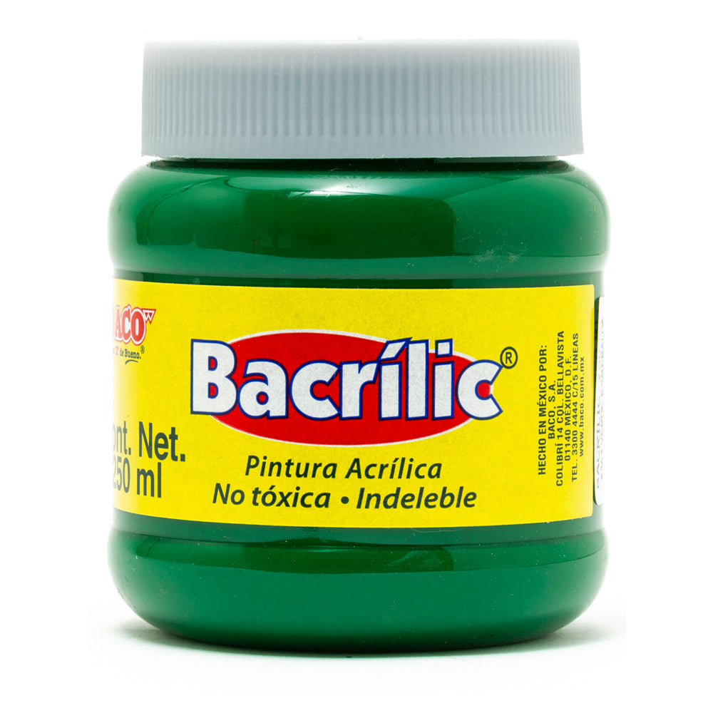 Pintura Acrílica | Bacrilic 363 Verde Esmeralda | BACO | 250ml