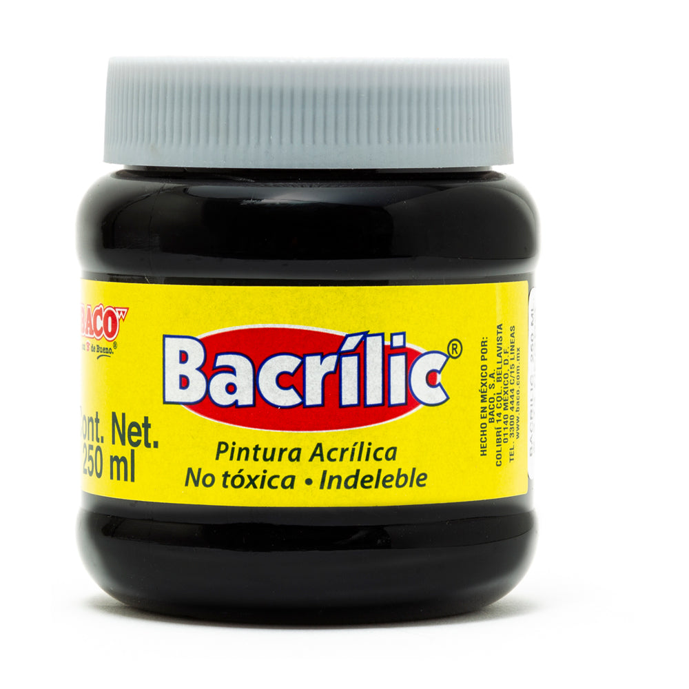 Pintura Acrílica | Bacrilic 373 Negro | BACO | 250ml