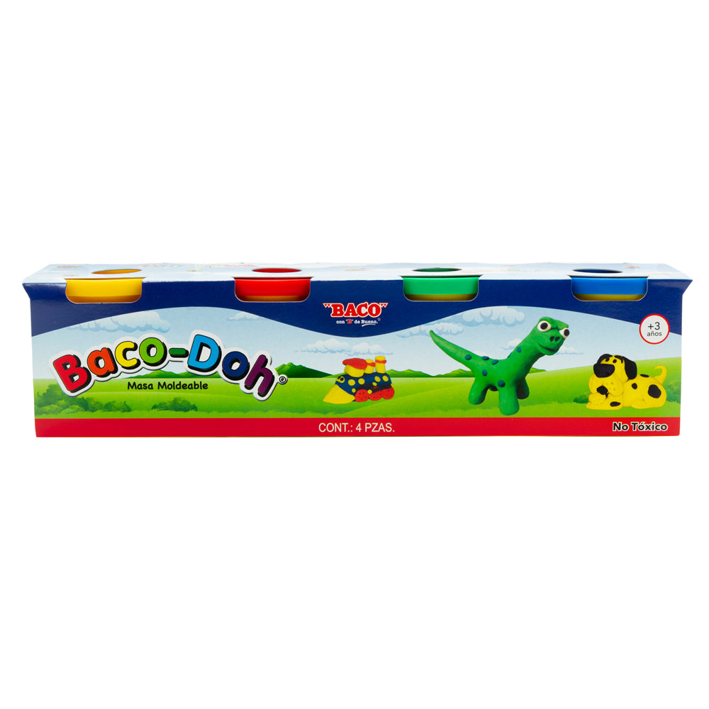 Masa Moldeable | Baco-Doh | BACO | 1 Fajilla con 4 piezas