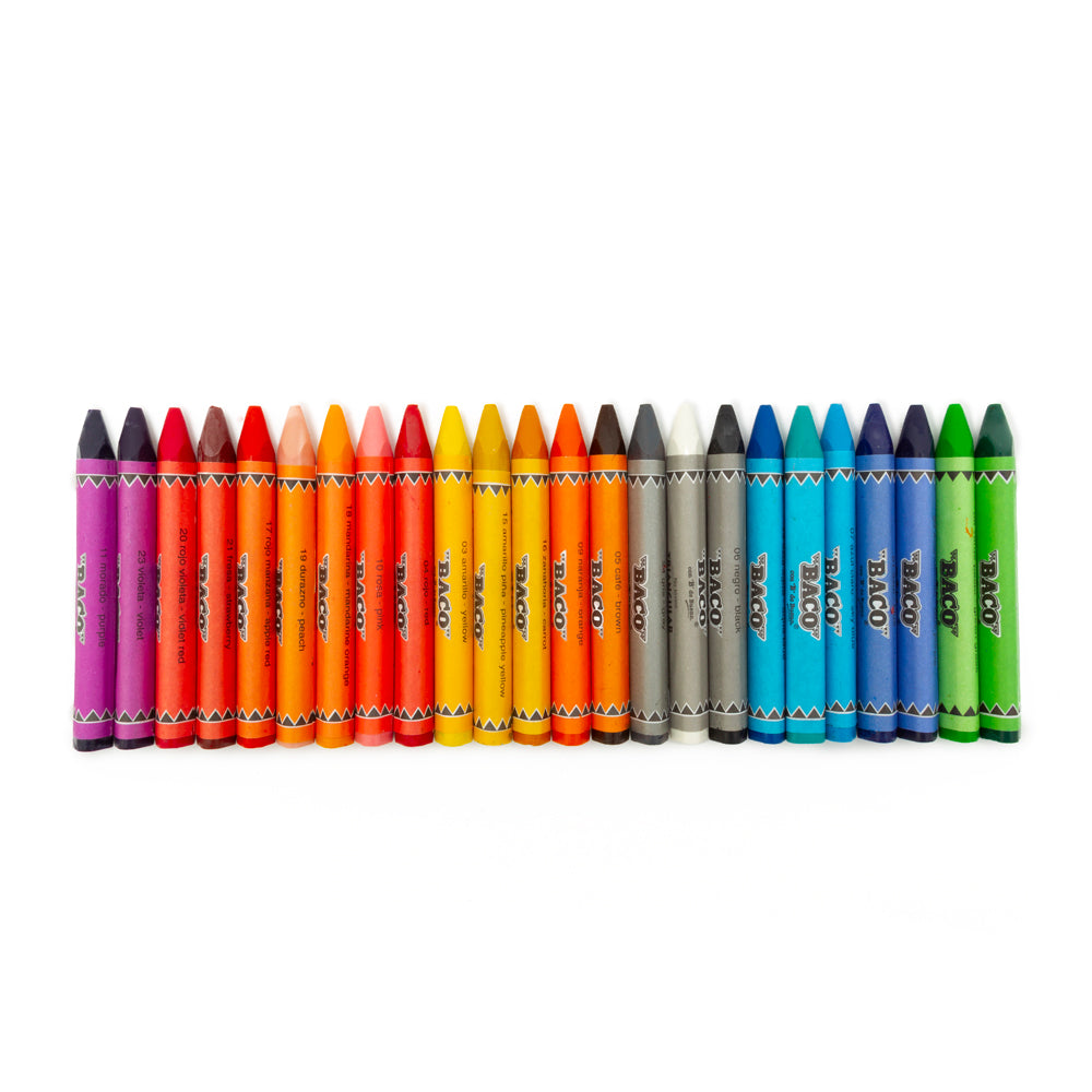Crayón | Estándar | Triangular | BACO | 24 Piezas