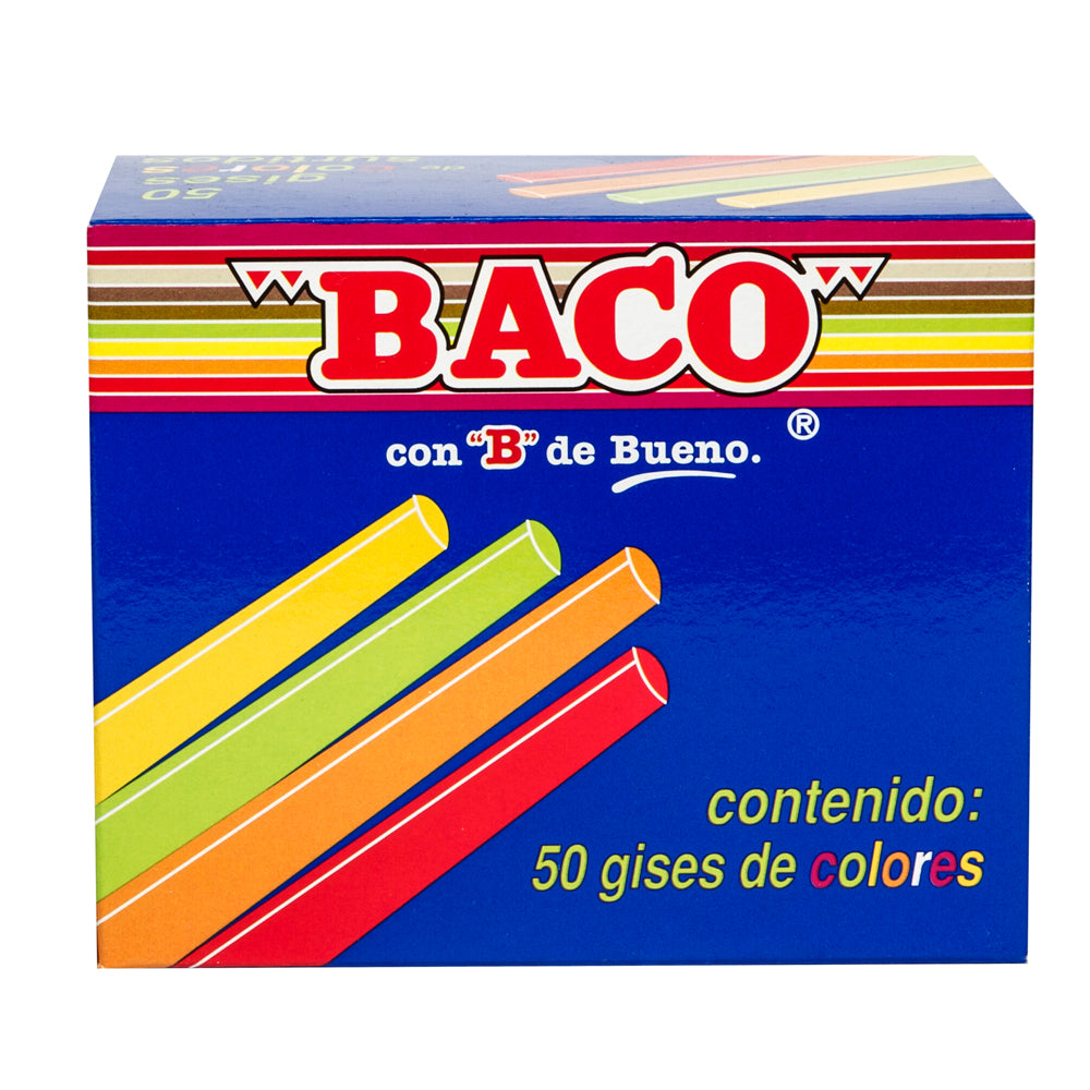 Gises de Colores | BACO | 50 piezas