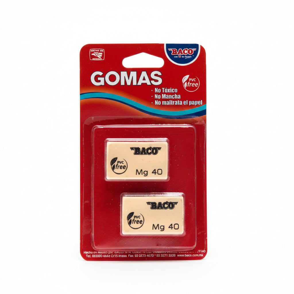 Goma de Migajón | BACO | 2 piezas
