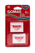 Goma Blanca Mediana | G-30 | BACO | 2 pzas