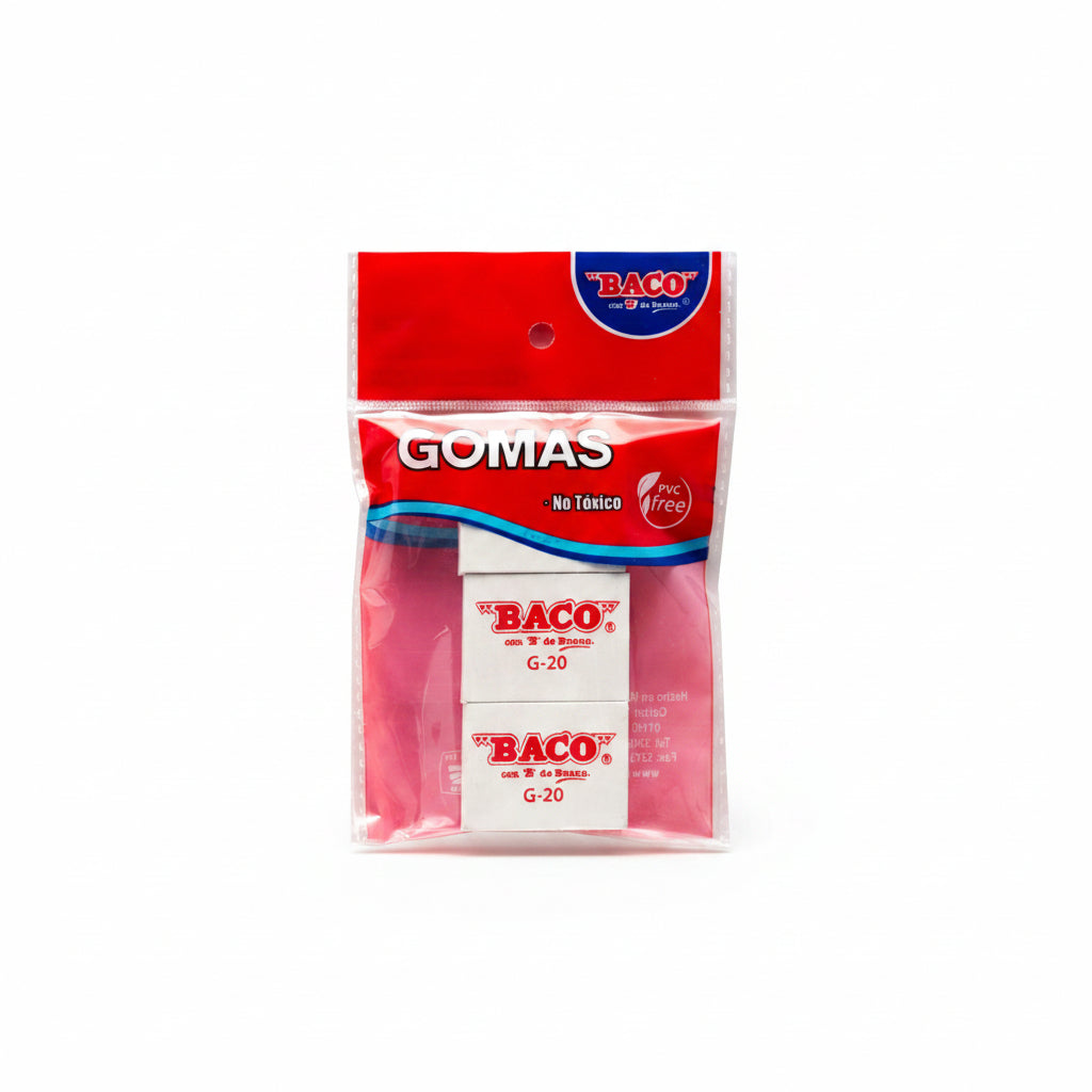 Goma Blanca Grande | G-20 | BACO | 3 pzas