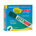 Marcador Para Pizarrón Blanco Tizapen BACO Verde 12 pzs