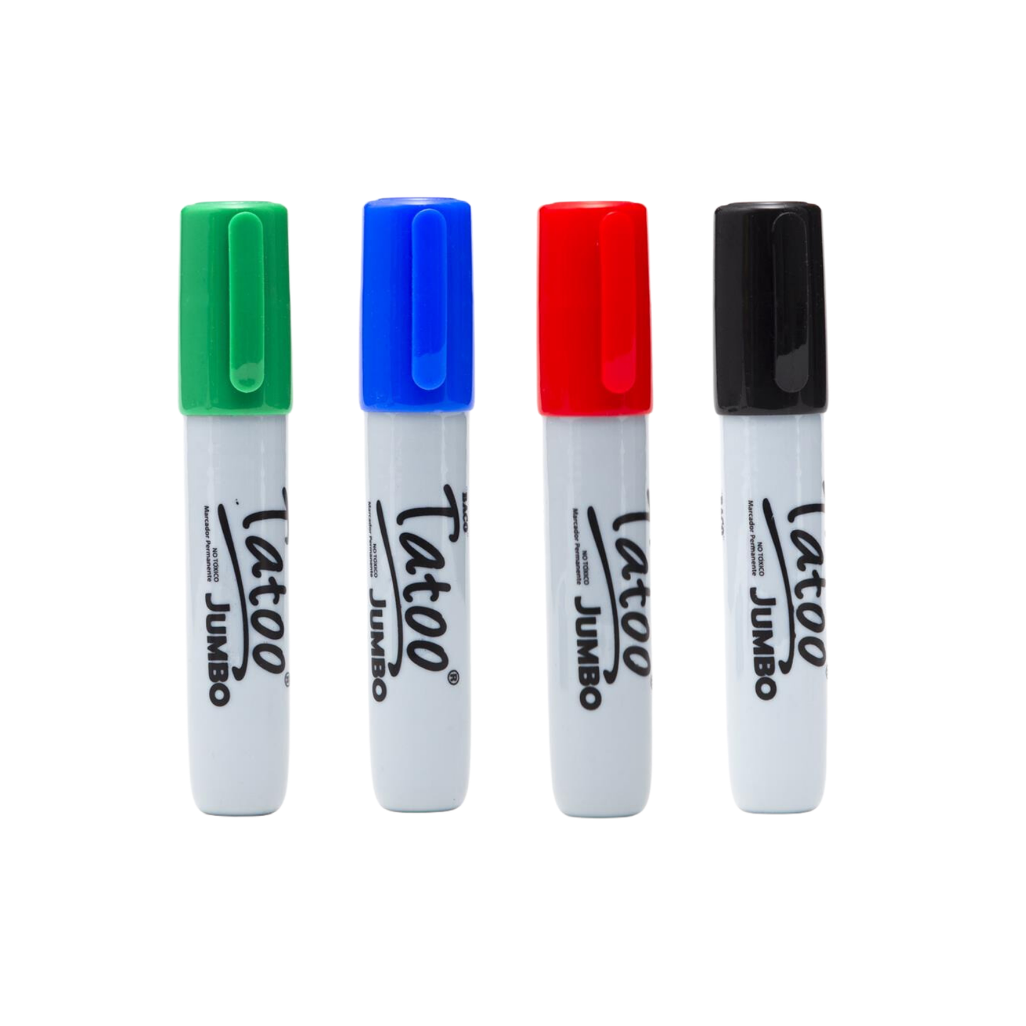 Marcador Permanente | Tatoo | Jumbo | Colores Surtidos | BACO | 4 Piezas