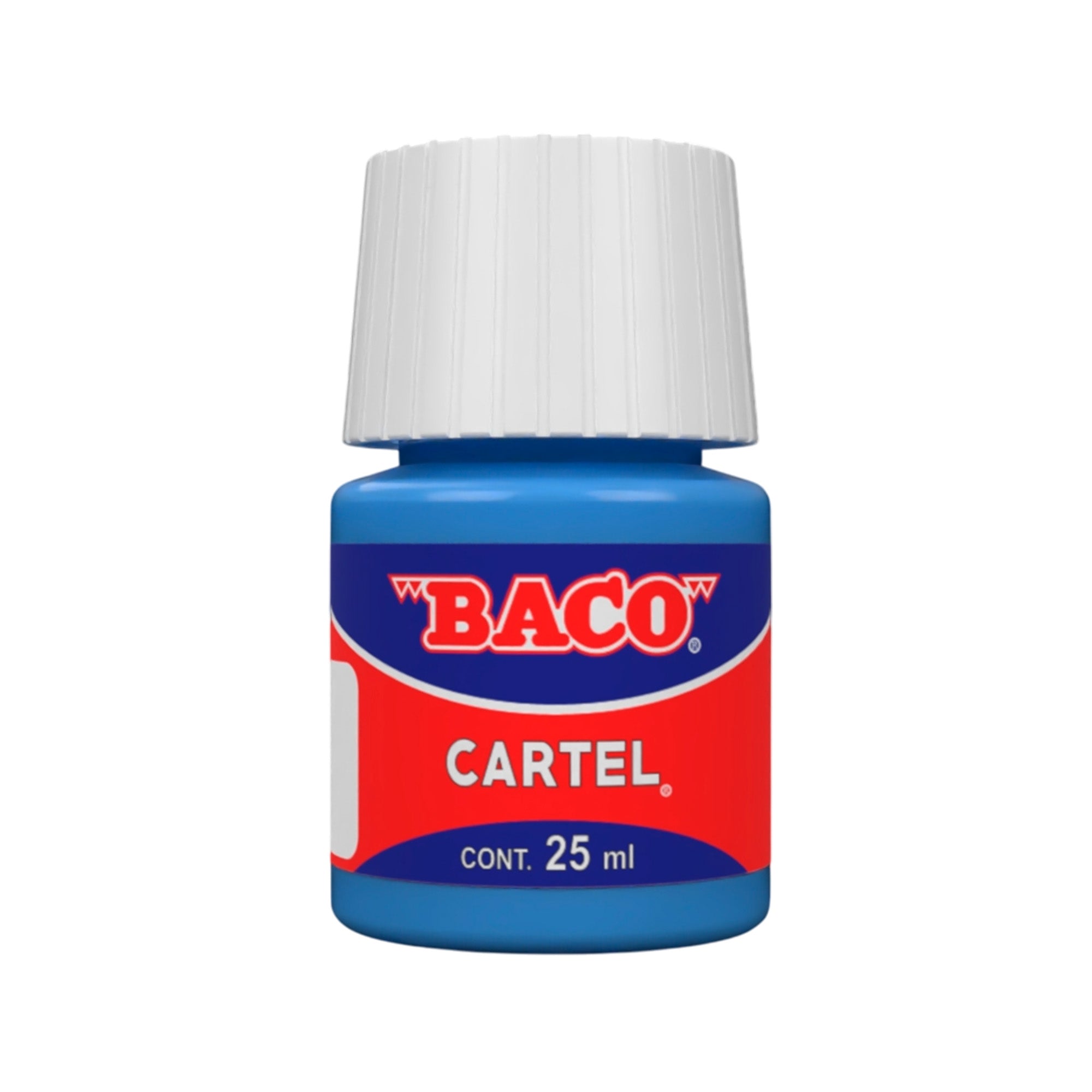 Pintura Escolar Lavable Baco Cartel 84 Azul Pastel 25 Ml | caja con 10 piezas