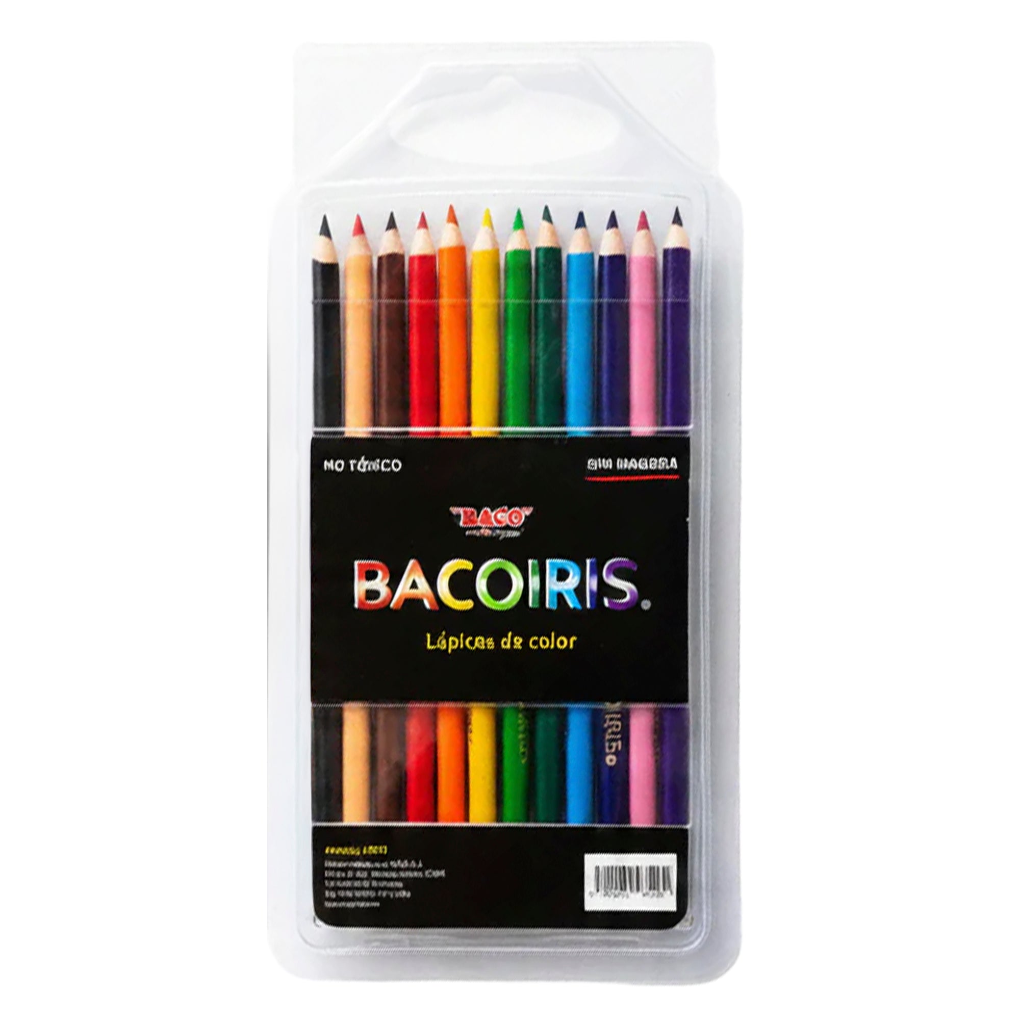 Lápices de Color | Bacoiris | BACO | 12 colores