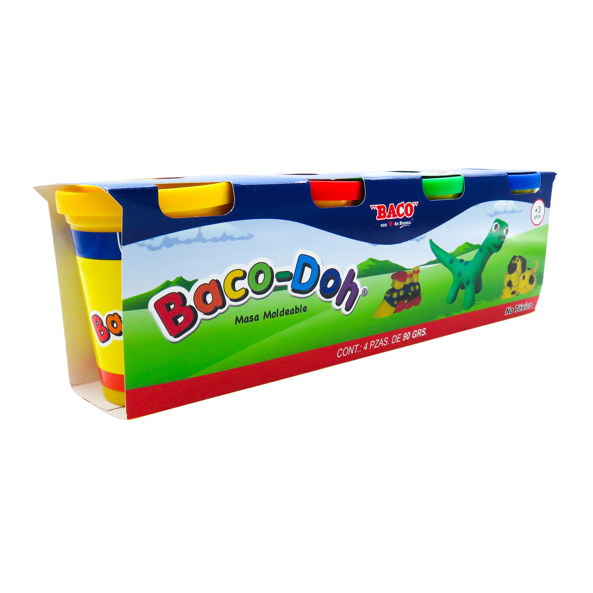 Masa Moldeable Baco-Doh BACO 1 Fajilla con 4 piezas