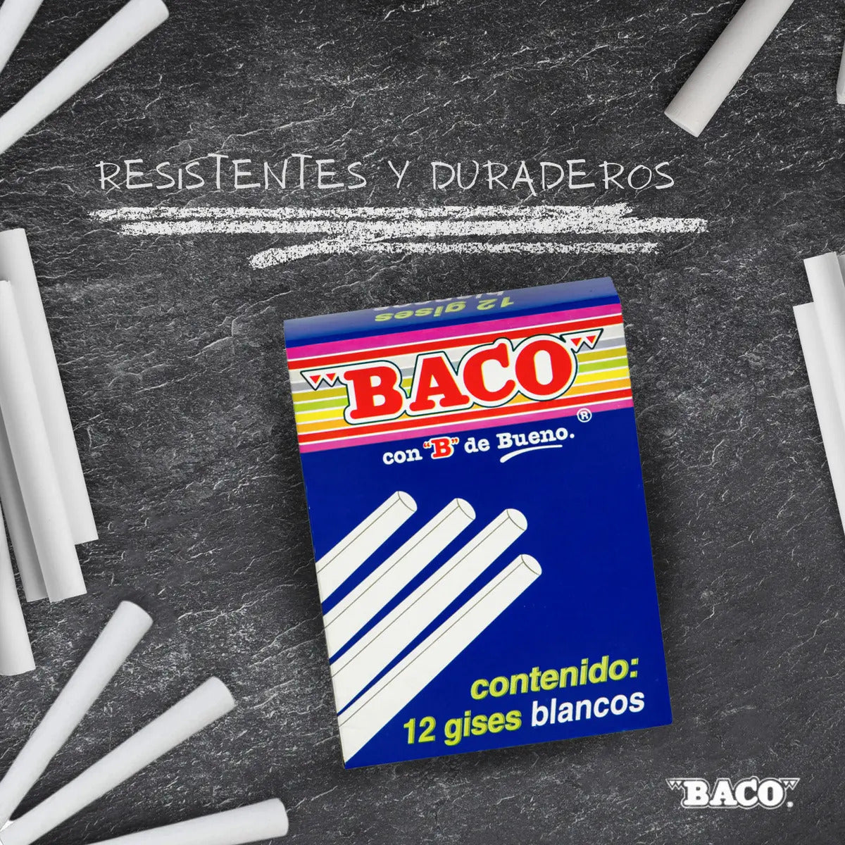 Gises Blancos | BACO | 12 piezas
