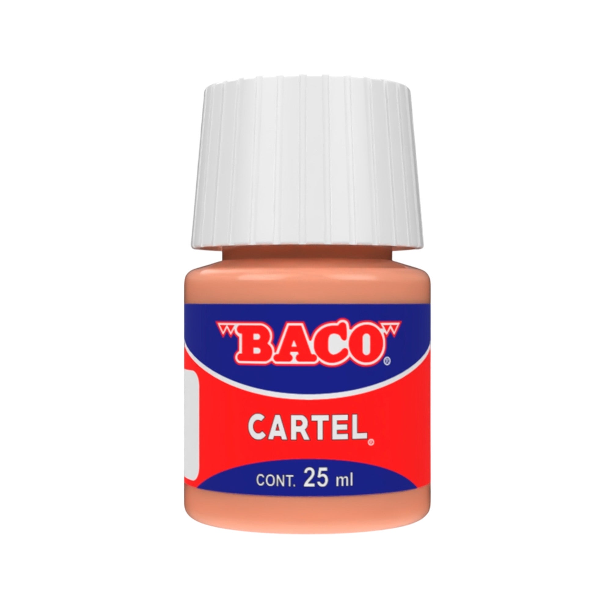 Pintura Escolar Lavable Baco Cartel 81 Durazno 25 Ml | caja con 10 piezas