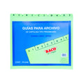 Juego de Guías para Archivo Tamaño Carta BACO 25 Piezas