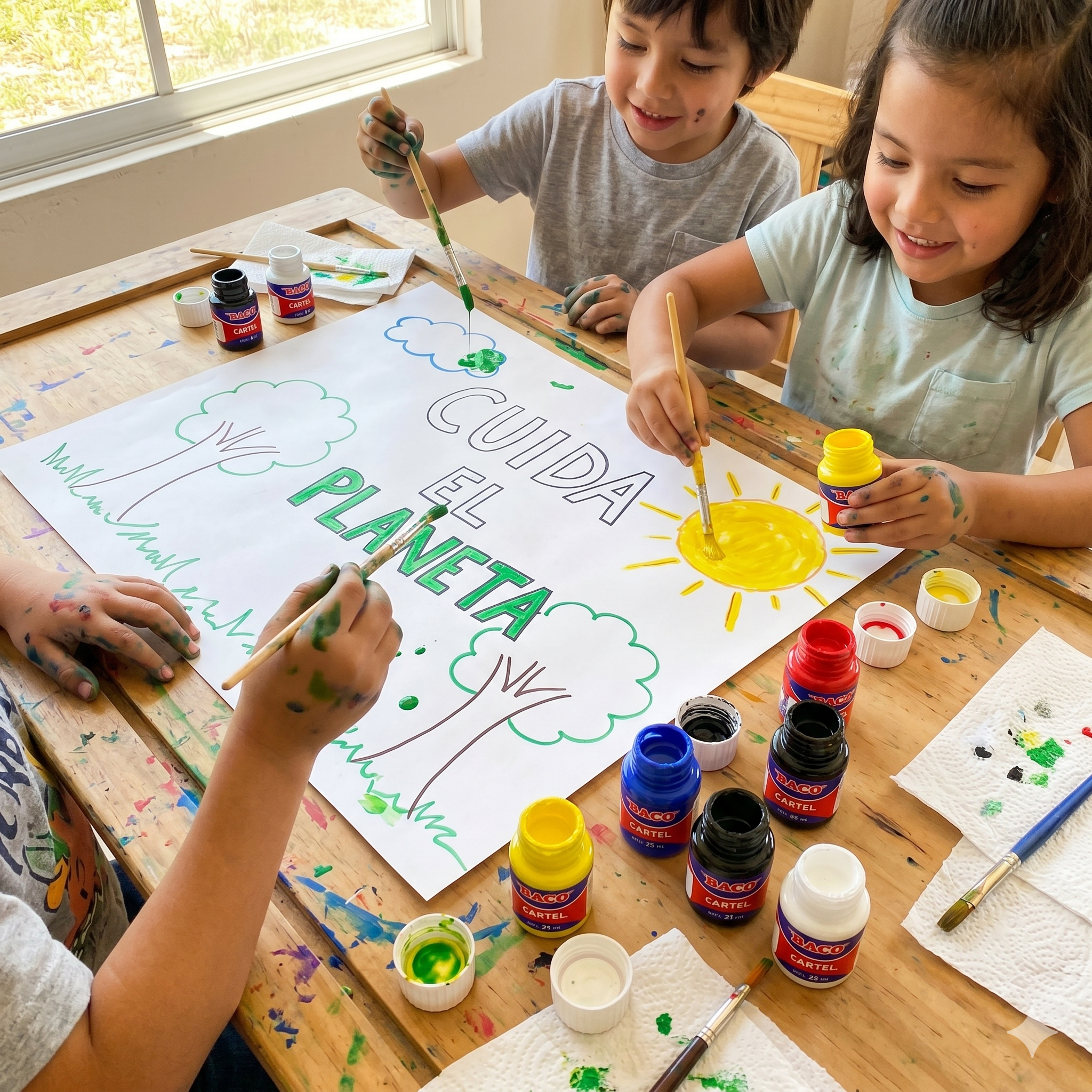 Pintura Escolar Lavable Baco Cartel 09 Azul Cometa 25 Ml | caja con 10 piezas