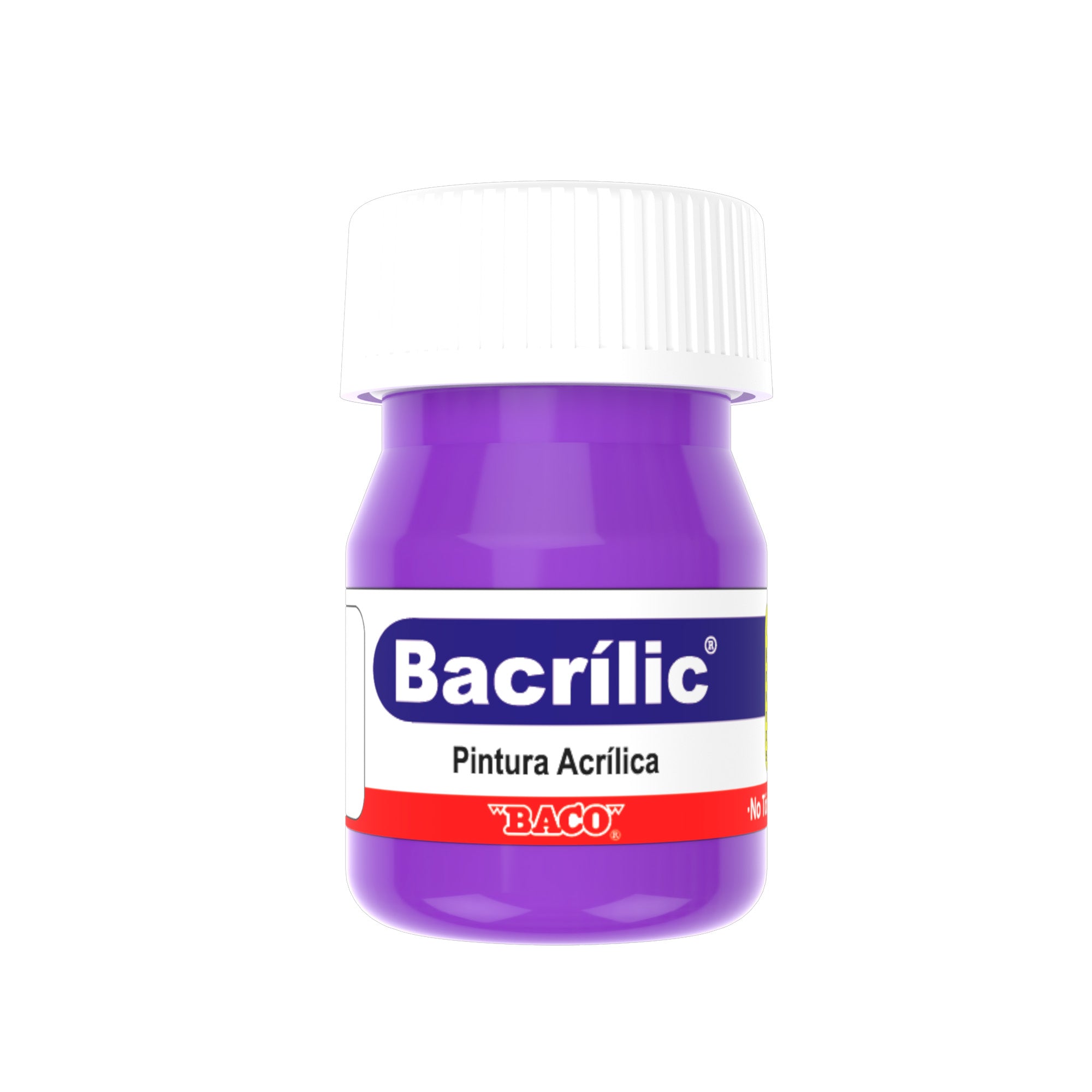 Pintura Acrílica Baco Bacrilic 383 Lila 20 Ml | caja con 10 piezas