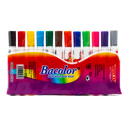 marcador base agua baco varios colores