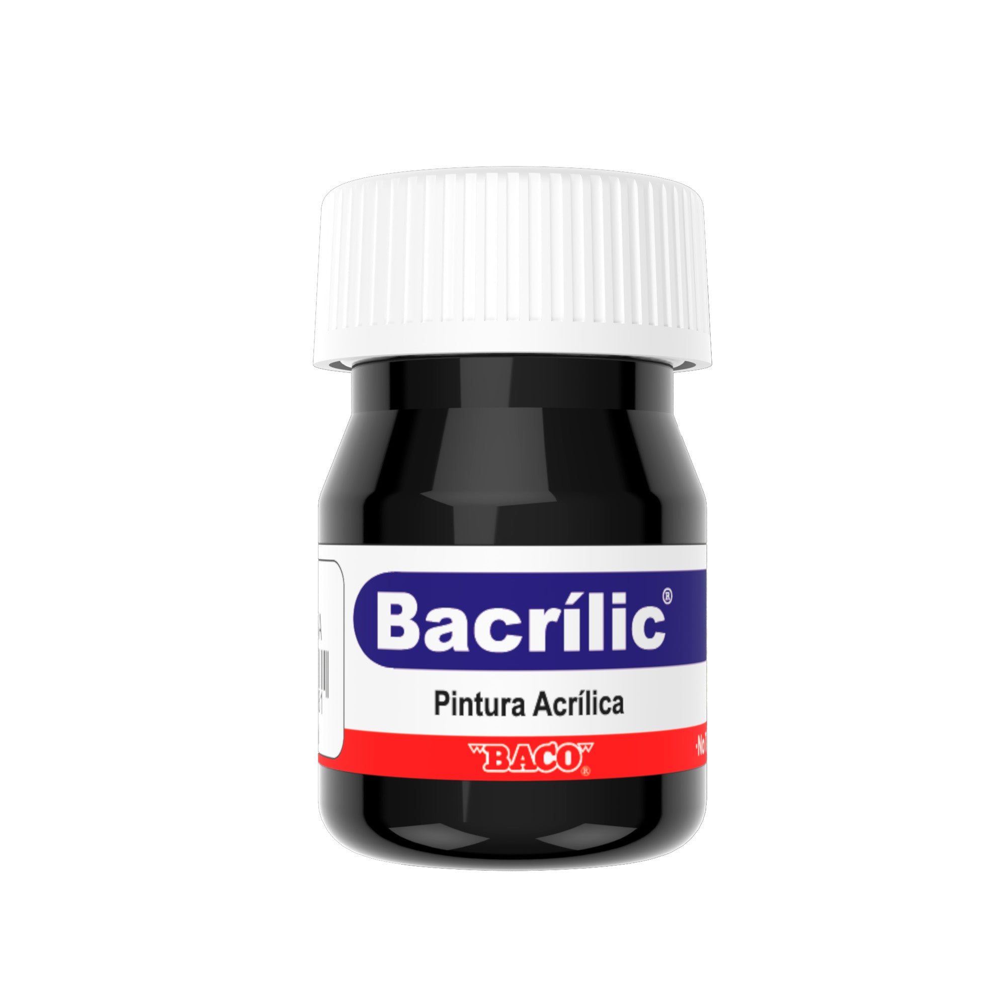 Pintura Acrílica Baco Bacrilic 373 Negro  20 Ml | caja con 10 piezas