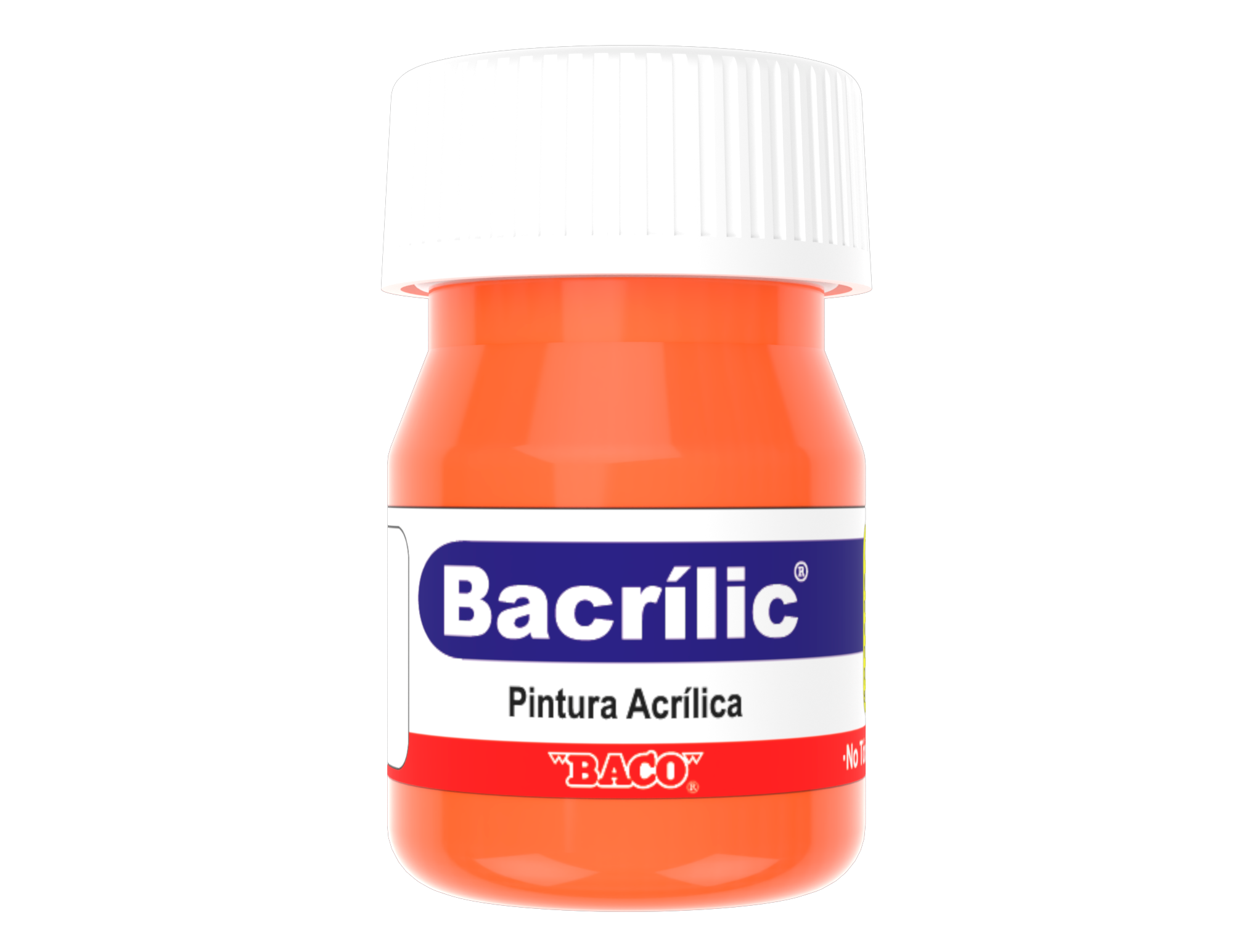Pintura Acrílica Baco Bacrilic 353 Naranja 20 Ml | caja con 10 piezas