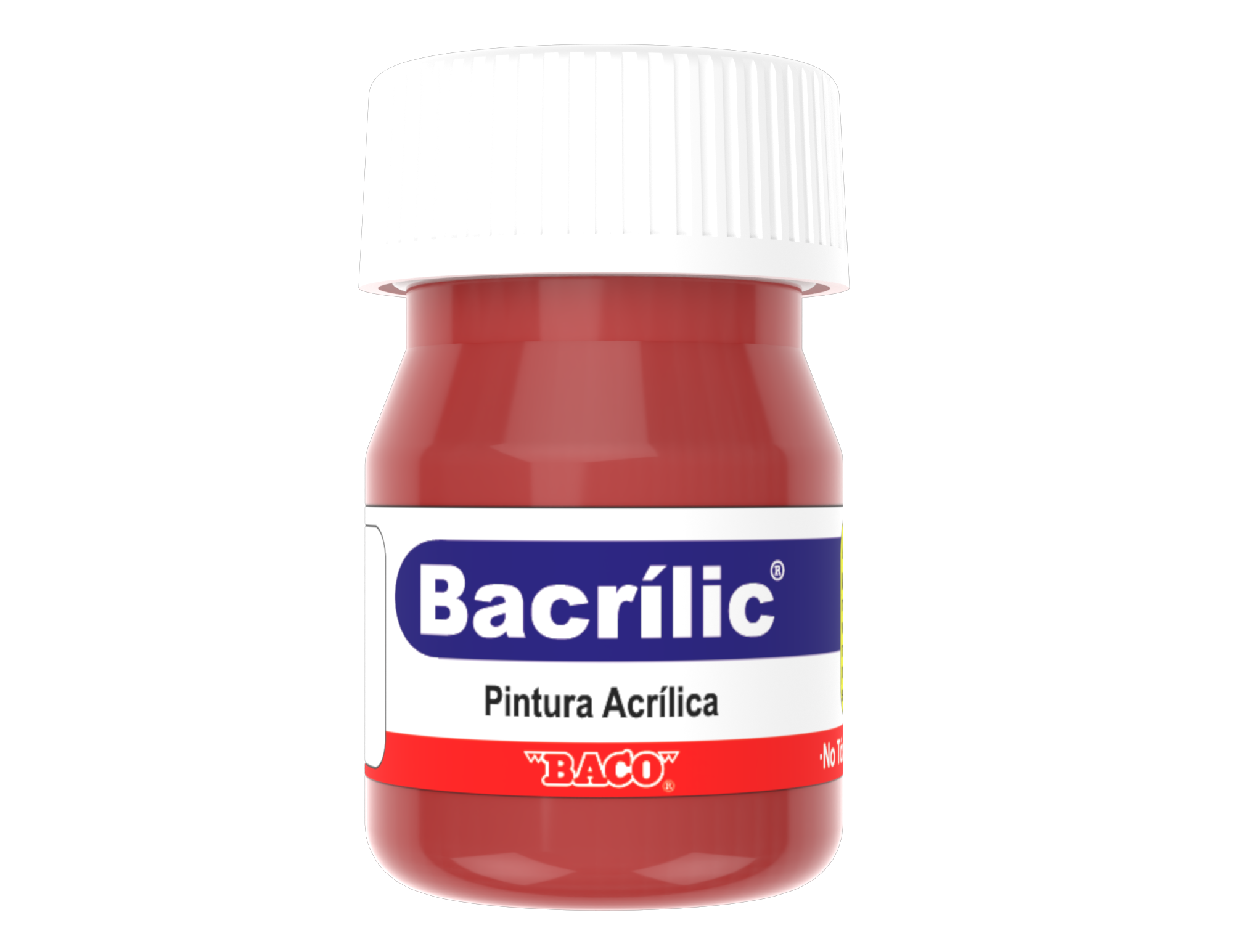 Pintura Acrílica Baco Bacrilic 355 Carmín 20 Ml | caja con 10 piezas