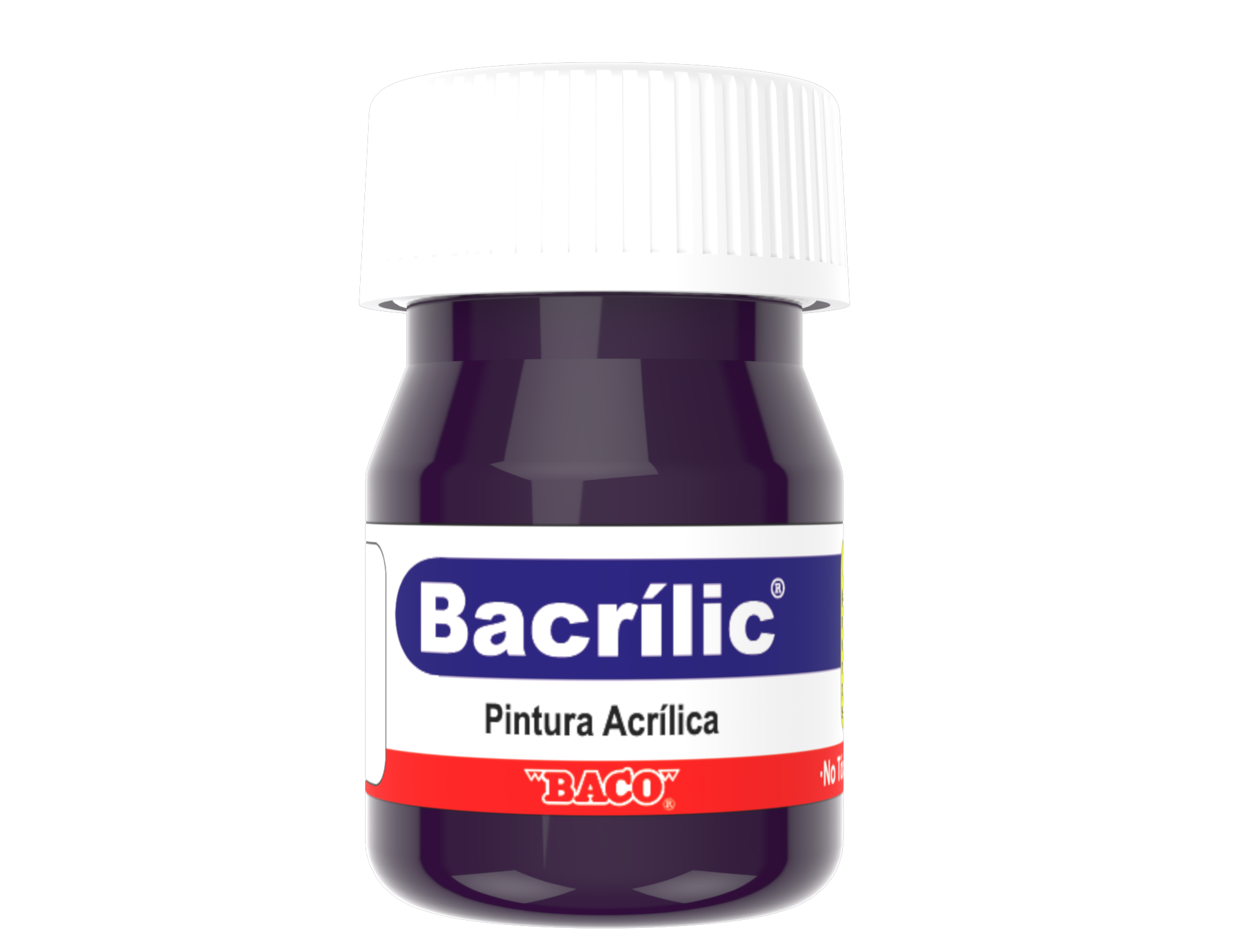 Pintura Acrílica Baco Bacrilic 360 Violeta 20 Ml | caja con 10 piezas