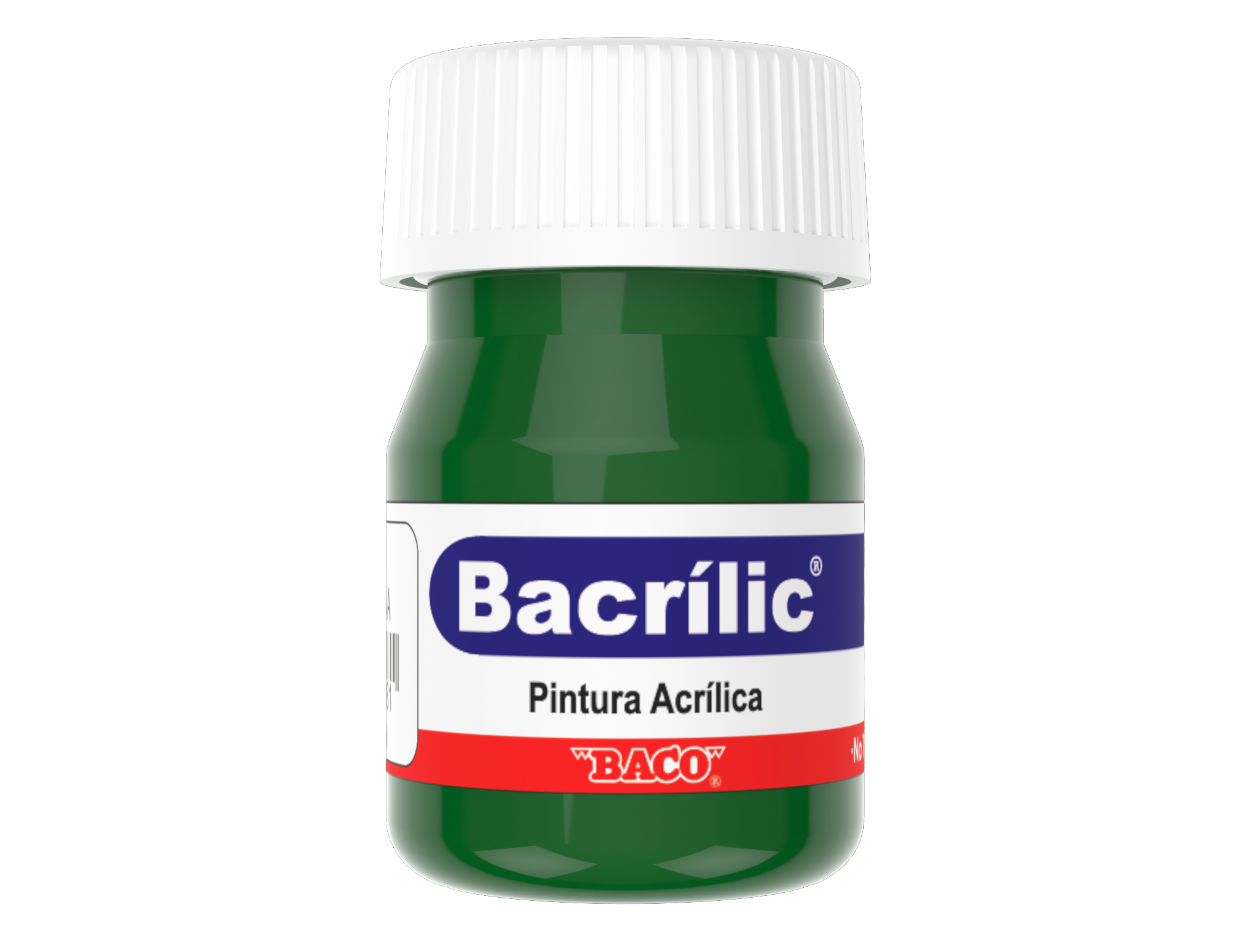 Pintura Acrílica Baco Bacrilic 363-A Verde Obscuro 20 Ml | caja con 10 piezas