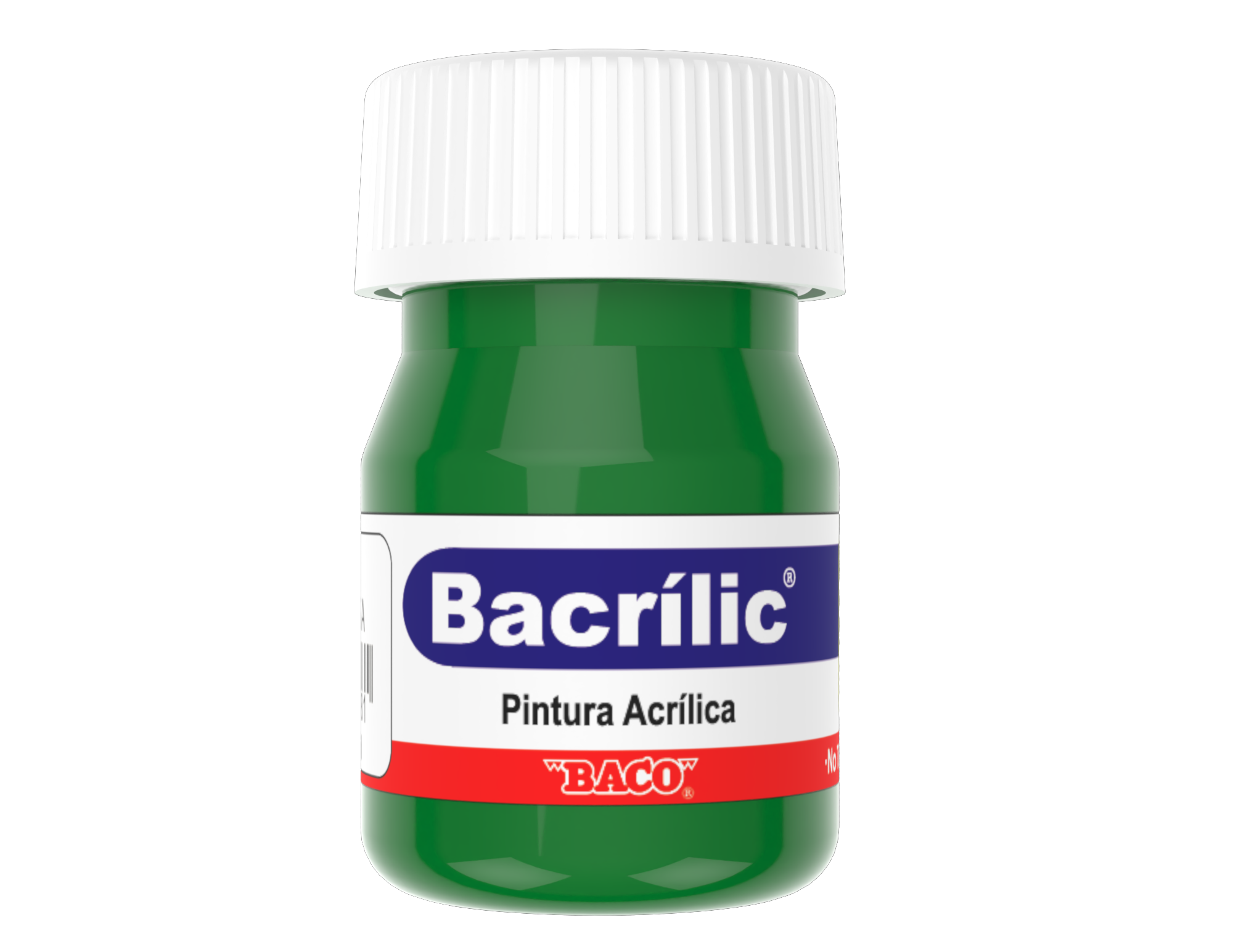 Pintura Acrílica Baco Bacrilic 363 Verde Esmeralda 20 Ml | caja con 10 piezas