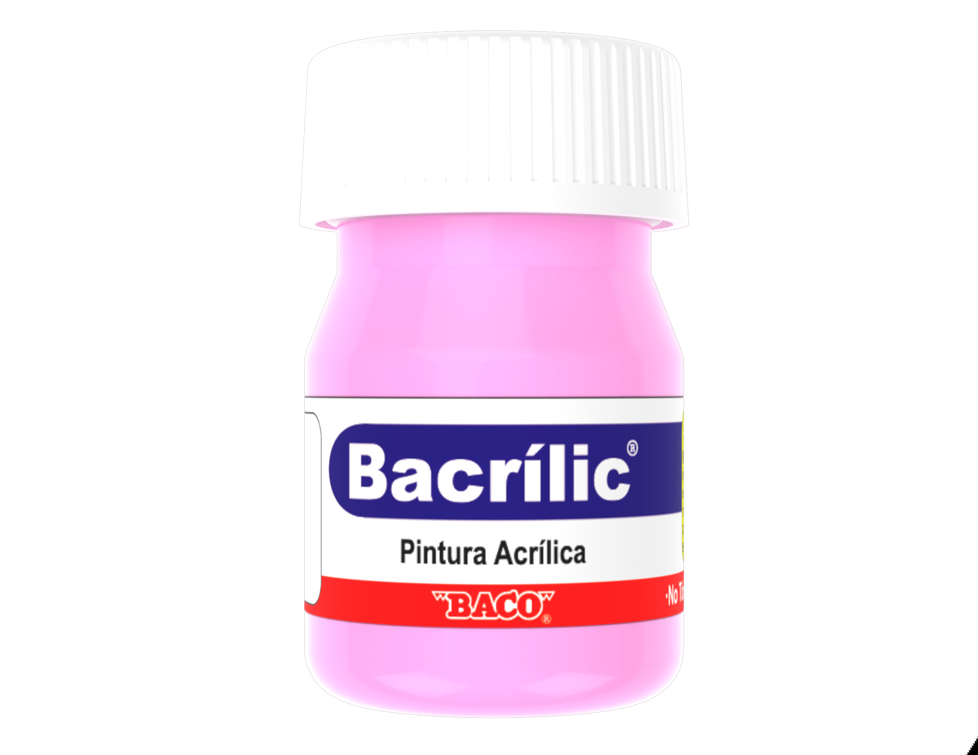 Pintura Acrílica Baco Bacrilic 382 Rosa Pastel 20 Ml | caja con 10 piezas