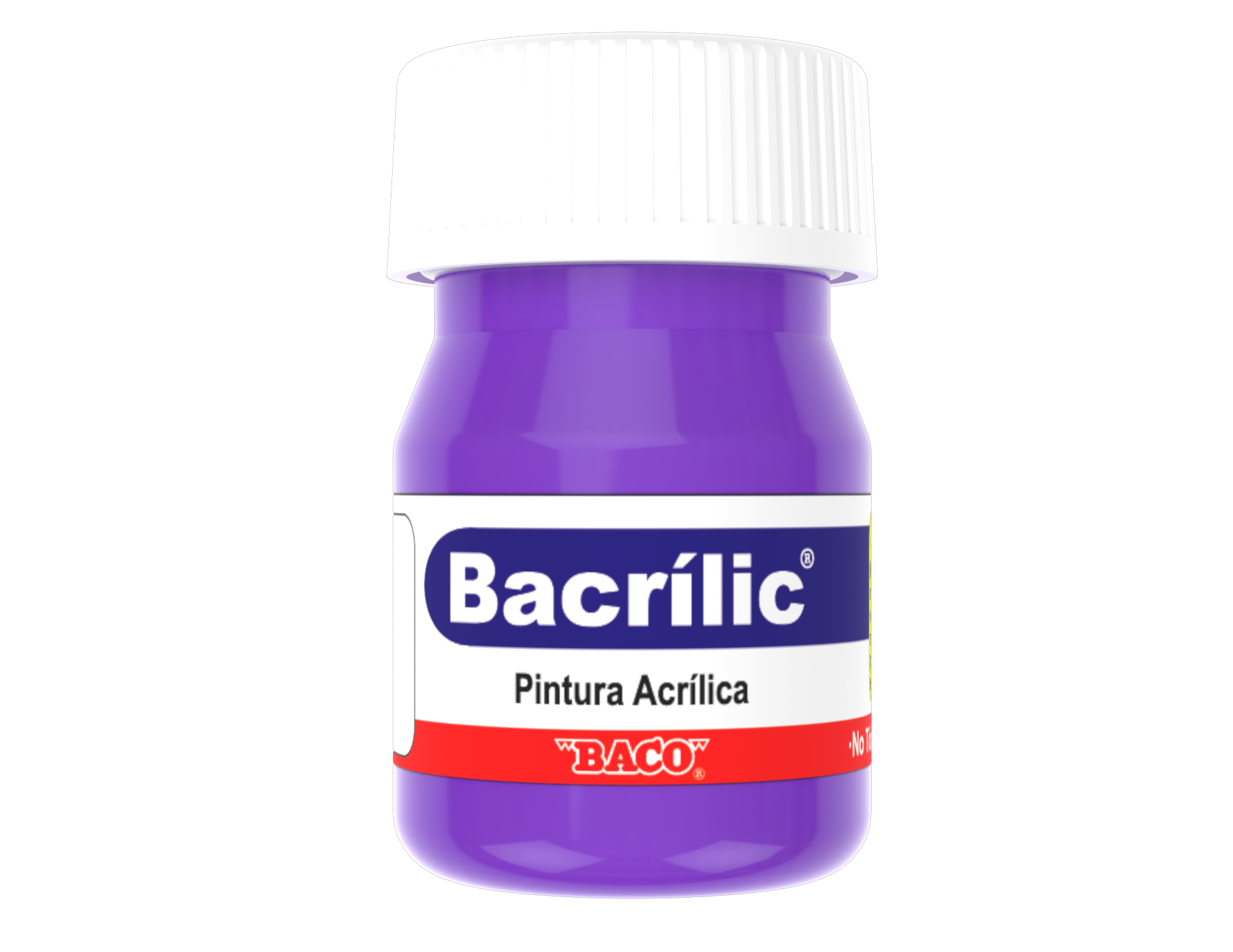 Pintura Acrílica Baco Bacrilic 383 Lila 20 Ml | caja con 10 piezas
