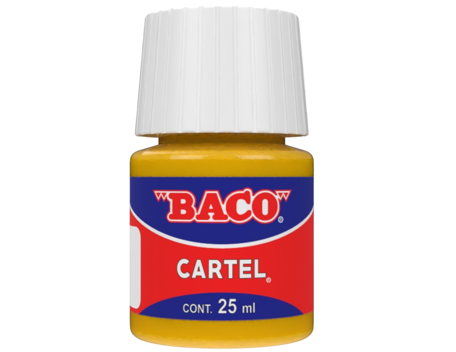 Pintura Escolar Lavable Baco Cartel 51 Ama. Medio 25 Ml | caja con 10 piezas
