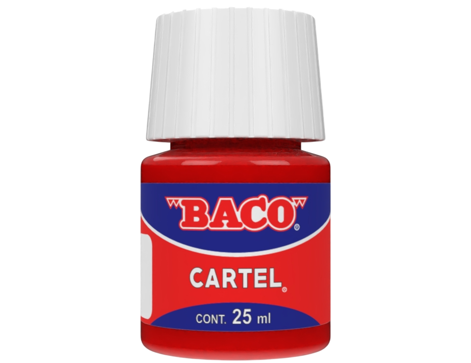 Pintura Escolar Lavable Baco Cartel 58 Geranio 25 Ml | caja con 10 piezas