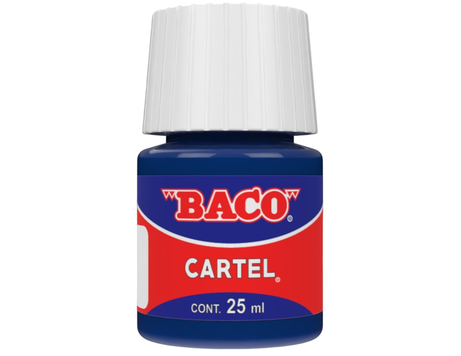 Pintura Escolar Lavable Baco Cartel 67 Azul Prusia 25 Ml | caja con 10 piezas