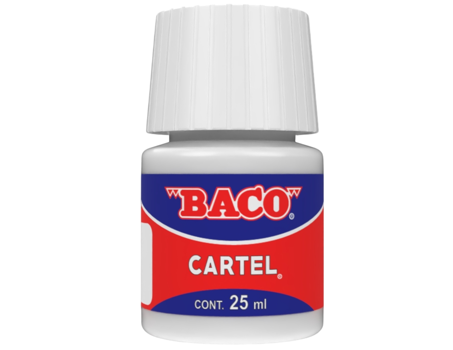 Pintura Escolar Lavable Baco Cartel 72 Blanco 25 Ml | caja con 10 piezas