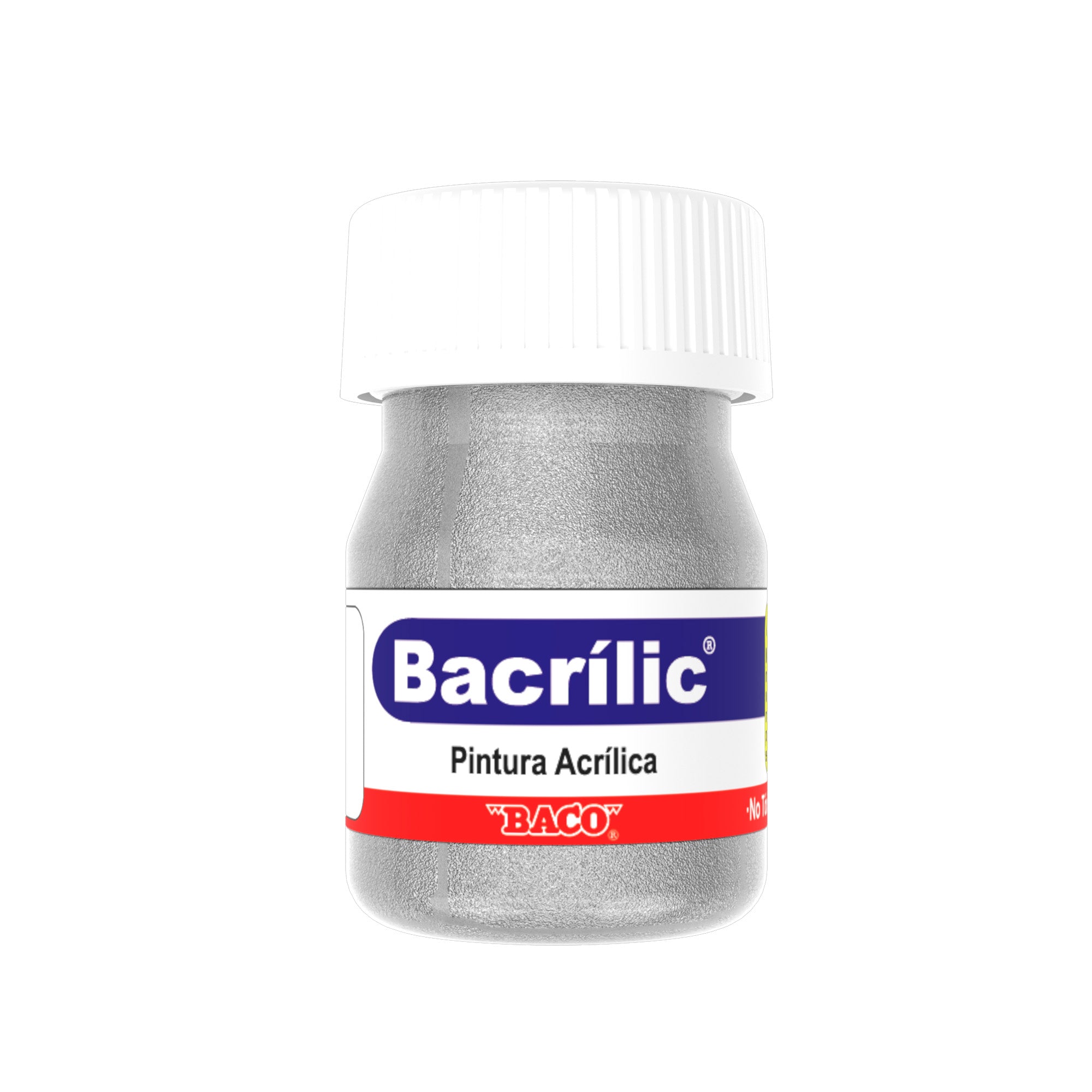 Pintura Bacrilic 370 Plata 20 Ml caja con 10 piezas
